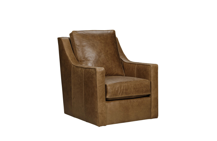 BRADLEY SWIVEL GLIDER - LEATHER Room 3