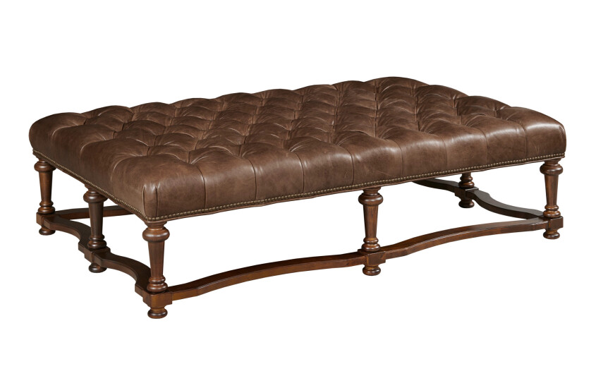 DELANEY COCKTAIL OTTOMAN - LEATHER 192