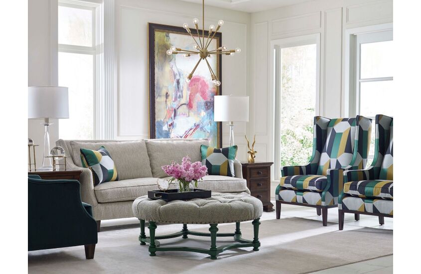 FULLERTON ROUND OTTOMAN Room 2