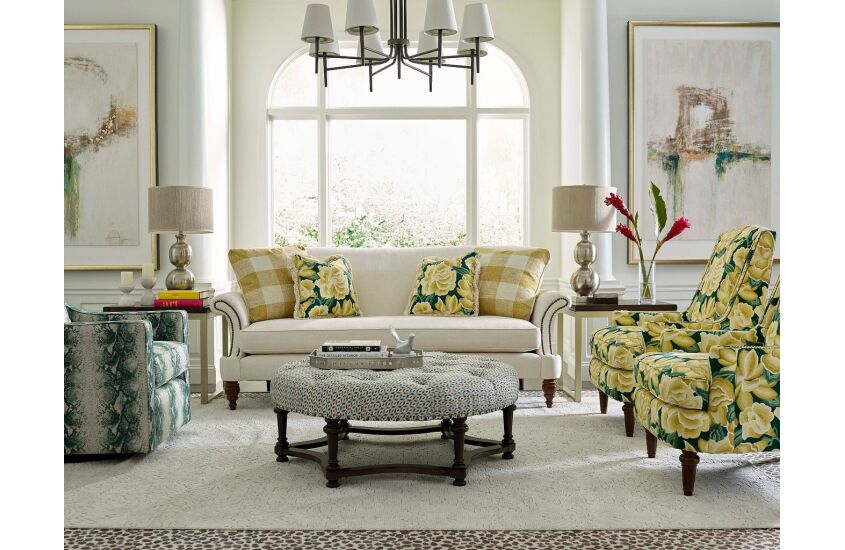 FULLERTON ROUND OTTOMAN Room