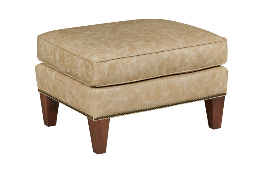CHAPMAN OTTOMAN - LEATHER 185