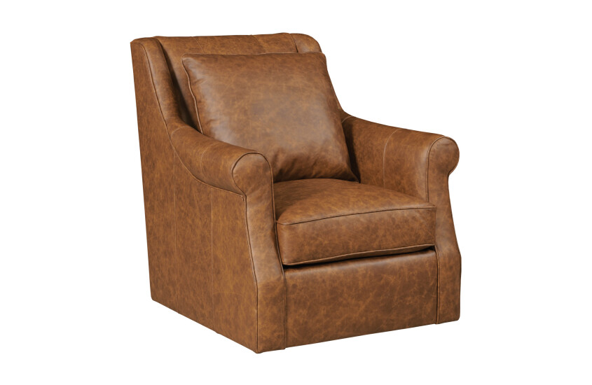 TATE SWIVEL GLIDER - LEATHER 262