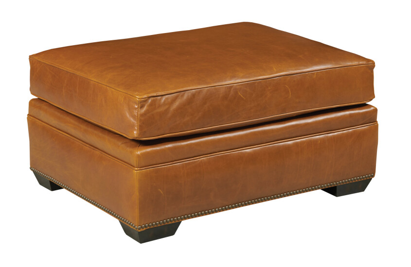 KINGSTON OTTOMAN - LEATHER 80