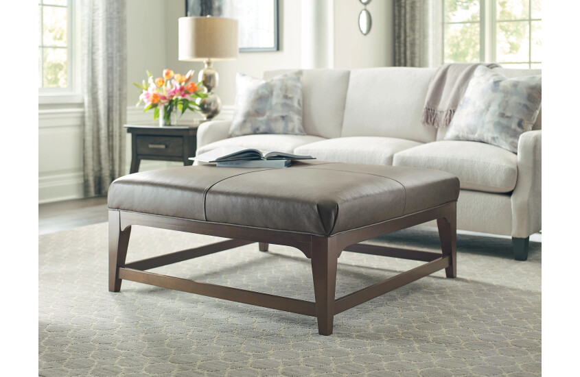 JAMISON COCKTAIL OTTOMAN - LEATHER Room