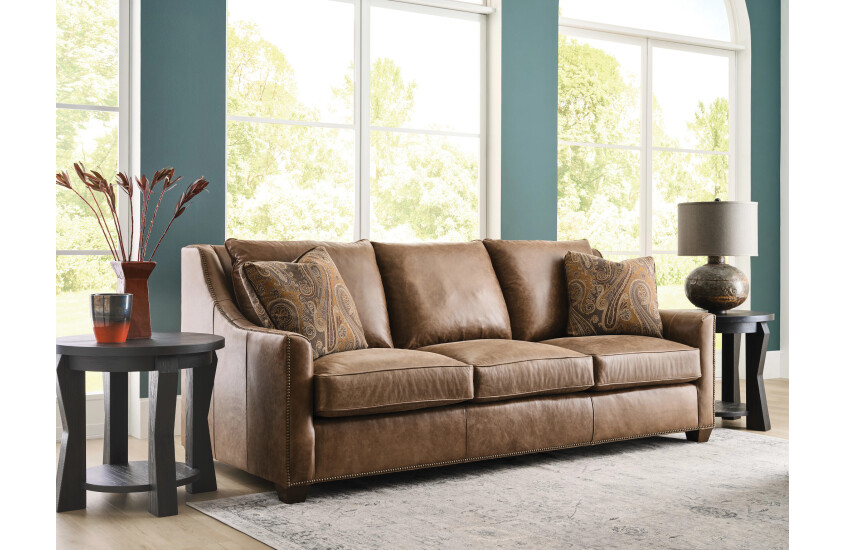 EDISON LARGE SOFA - LEATHER Room